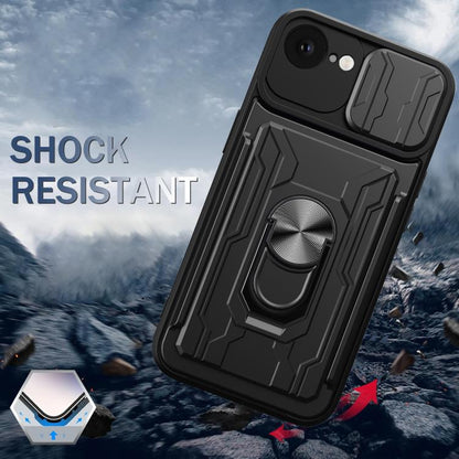 Sliding Camshield TPU+PC Phone Case with Card Slot, For iPhone 17e / 16e, For iPhone 17 Pro Max, For iPhone 17 Pro