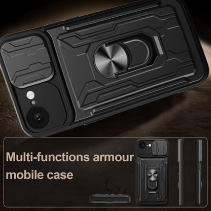 Sliding Camshield TPU+PC Phone Case with Card Slot, For iPhone 17e / 16e, For iPhone 17 Pro Max, For iPhone 17 Pro