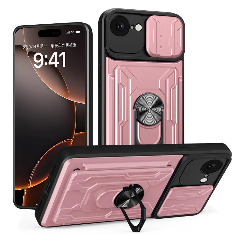 Sliding Camshield TPU+PC Phone Case with Card Slot, For iPhone 17e / 16e, For iPhone 17 Pro Max, For iPhone 17 Pro