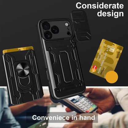Sliding Camshield TPU+PC Phone Case with Card Slot, For iPhone 17 Pro Max, For iPhone 17 Pro, For iPhone 17
