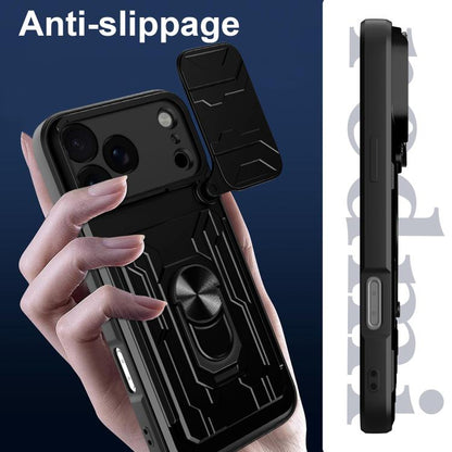 Sliding Camshield TPU+PC Phone Case with Card Slot, For iPhone 17 Pro Max, For iPhone 17 Pro, For iPhone 17
