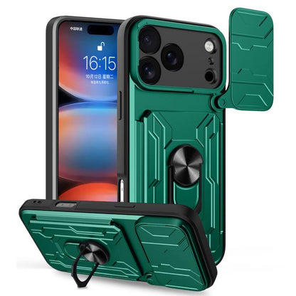 Sliding Camshield TPU+PC Phone Case with Card Slot, For iPhone 17e / 16e, For iPhone 17 Pro Max, For iPhone 17 Pro