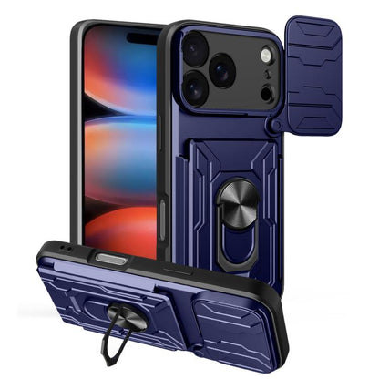 Sliding Camshield TPU+PC Phone Case with Card Slot, For iPhone 17e / 16e, For iPhone 17 Pro Max, For iPhone 17 Pro