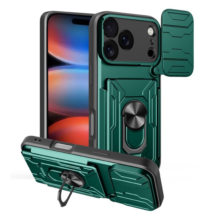 Sliding Camshield TPU+PC Phone Case with Card Slot, For iPhone 17e / 16e, For iPhone 17 Pro Max, For iPhone 17 Pro