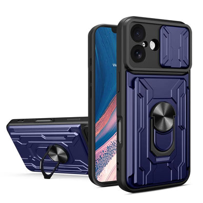 Sliding Camshield TPU+PC Phone Case with Card Slot, For iPhone 17, For iPhone 16 Pro Max, For iPhone 16 Pro