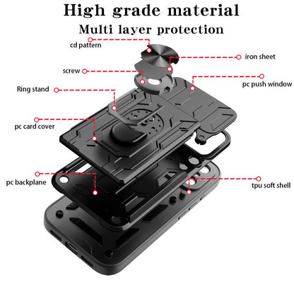 Sliding Camshield TPU+PC Phone Case with Card Slot, For iPhone 18 Pro, For iPhone 18 Pro Max, For iPhone 17e / 16e