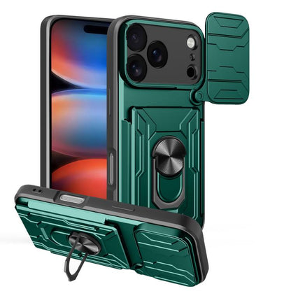 Sliding Camshield TPU+PC Phone Case with Card Slot, For iPhone 18 Pro, For iPhone 18 Pro Max, For iPhone 17e / 16e