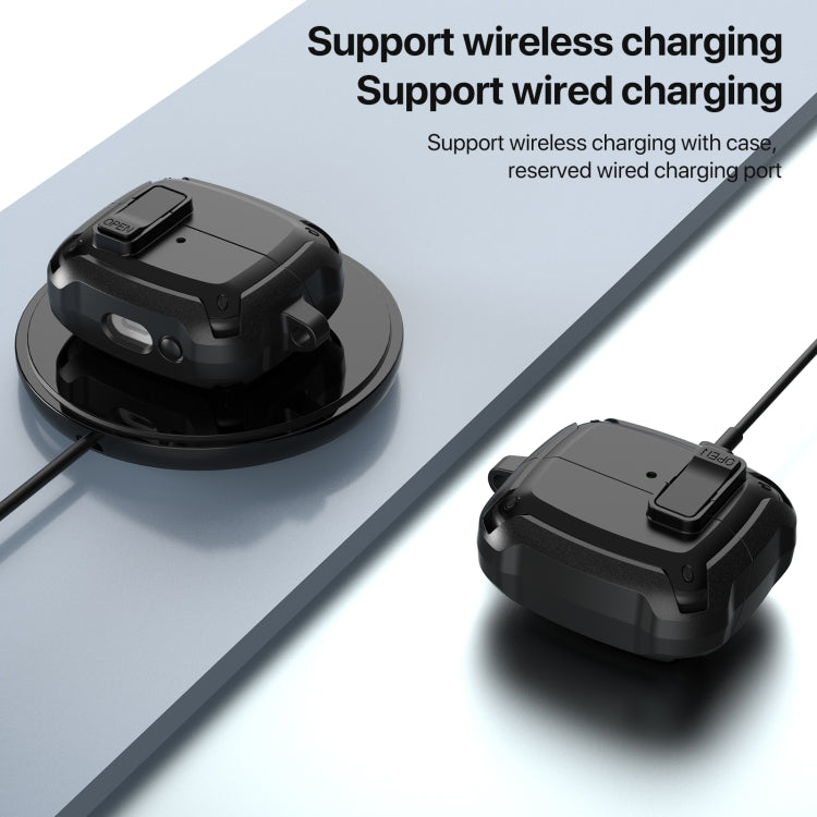 Bumblebee Earphone Protective Case with Switch & Hook, For Samsung Galaxy Buds 3 / 3 Pro