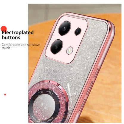 Plated Gradient Glitter Round Holder TPU Phone Case