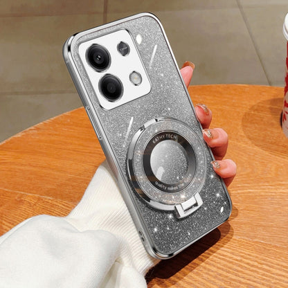 Plated Gradient Glitter Round Holder TPU Phone Case