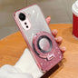 Plated Gradient Glitter Round Holder TPU Phone Case, Series 6