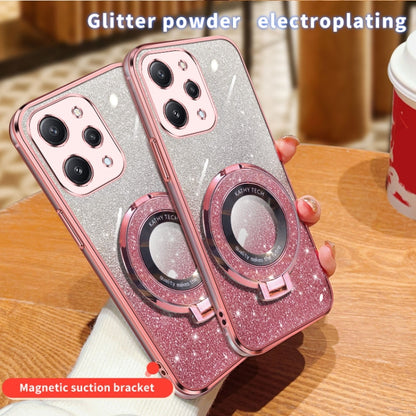 Plated Gradient Glitter Round Holder TPU Phone Case