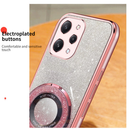 Plated Gradient Glitter Round Holder TPU Phone Case