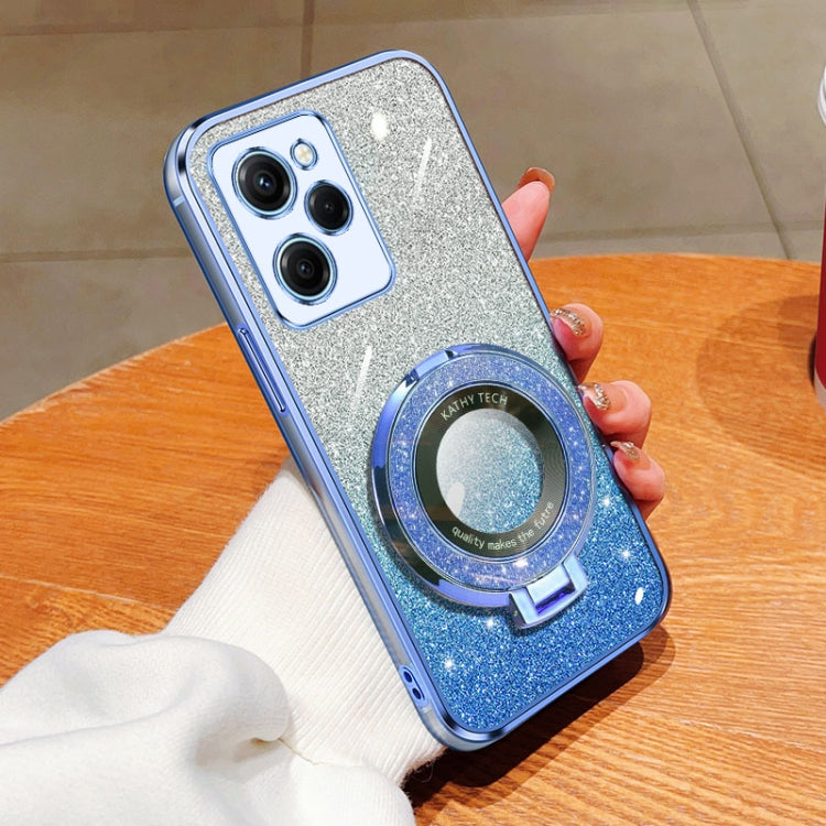 Plated Gradient Glitter Round Holder TPU Phone Case