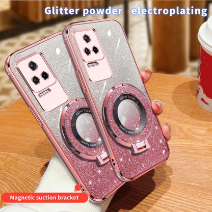 Plated Gradient Glitter Round Holder TPU Phone Case