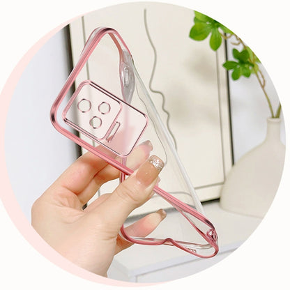 Plated Gradient Glitter Round Holder TPU Phone Case