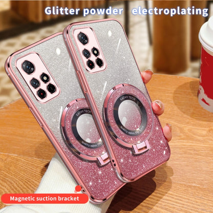 Plated Gradient Glitter Round Holder TPU Phone Case