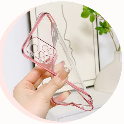 Plated Gradient Glitter Round Holder TPU Phone Case