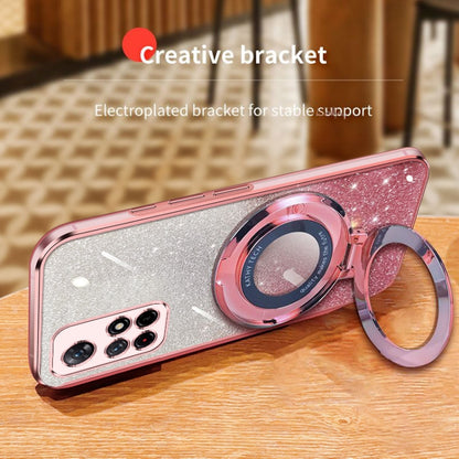 Plated Gradient Glitter Round Holder TPU Phone Case