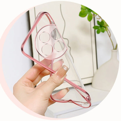 Plated Gradient Glitter Round Holder TPU Phone Case