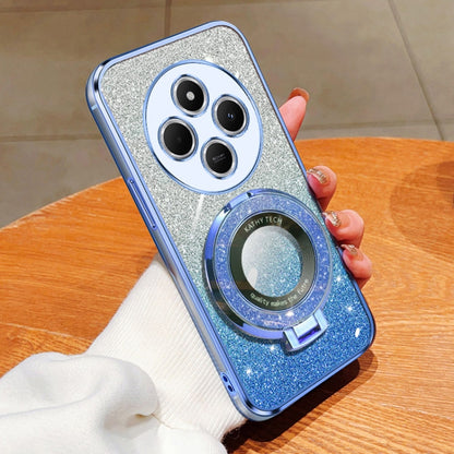 Plated Gradient Glitter Round Holder TPU Phone Case