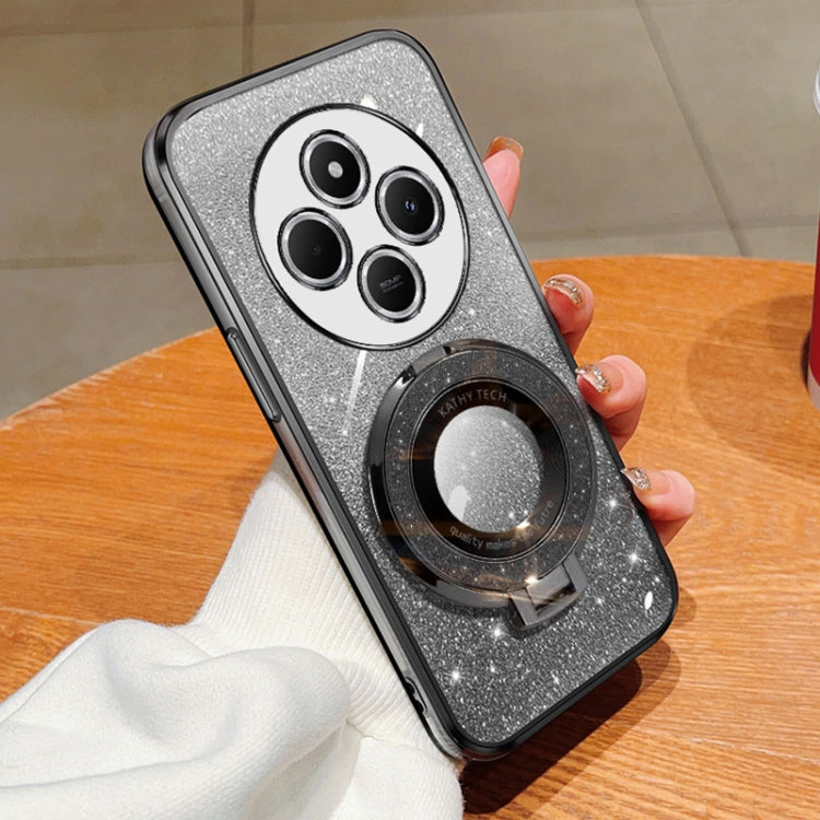 Plated Gradient Glitter Round Holder TPU Phone Case