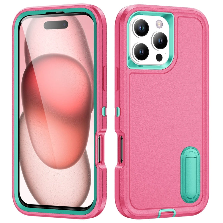 Rugged PC + Silicone Phone Case with Holder, For iPhone Air, For iPhone 16 Pro Max