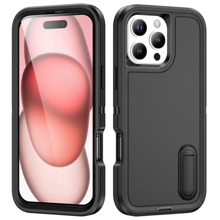 Rugged PC + Silicone Phone Case with Holder, For iPhone Air, For iPhone 16 Pro Max