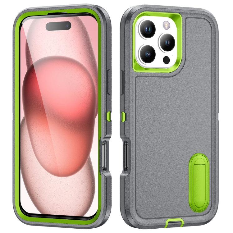 Rugged PC + Silicone Phone Case with Holder, For iPhone Air, For iPhone 16 Pro Max