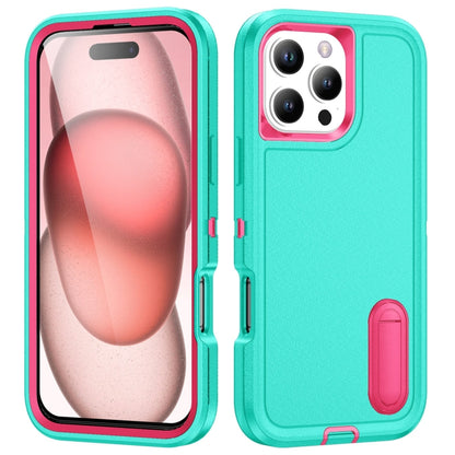 Rugged PC + Silicone Phone Case with Holder, For iPhone Air, For iPhone 16 Pro Max
