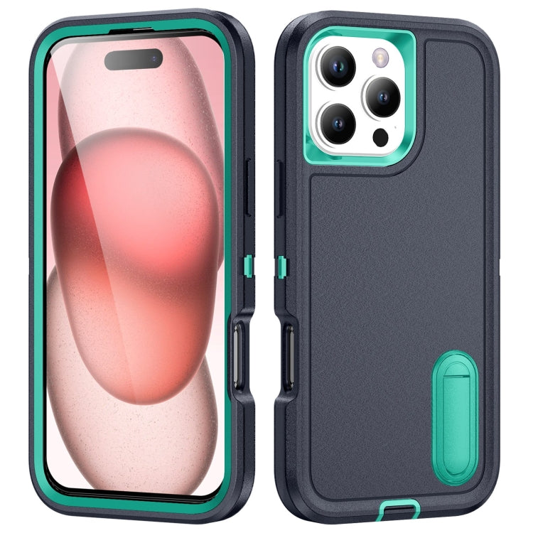 Rugged PC + Silicone Phone Case with Holder, For iPhone Air, For iPhone 16 Pro Max