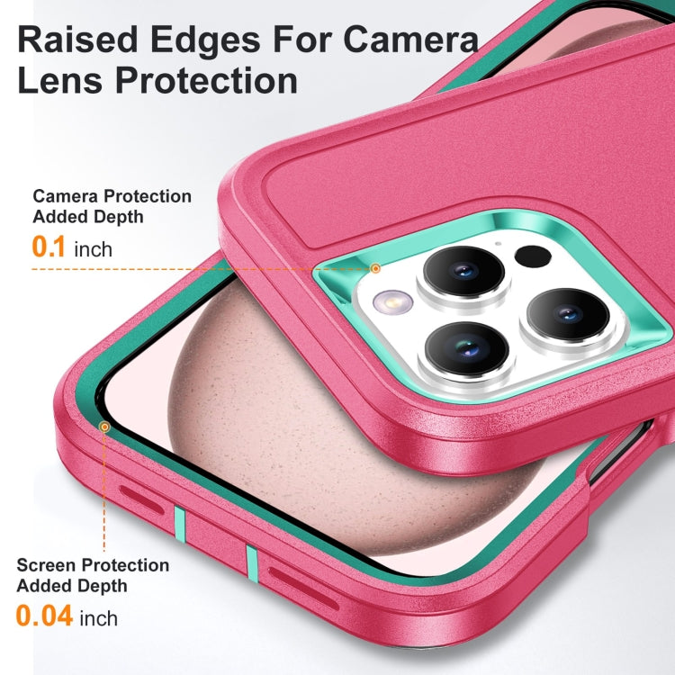 Rugged PC + Silicone Phone Case with Holder, For iPhone 16 Pro, For iPhone 16 Plus