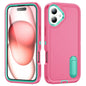 Rugged PC + Silicone Phone Case with Holder, For iPhone 16 Pro, For iPhone 16 Plus