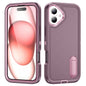 Rugged PC + Silicone Phone Case with Holder, For iPhone 16 Pro, For iPhone 16 Plus
