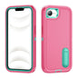 Rugged PC + Silicone Phone Case with Holder, For iPhone 17e / 16e, For iPhone 17