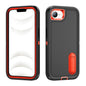 Rugged PC + Silicone Phone Case with Holder, For iPhone 17e / 16e, For iPhone 17