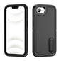 Rugged PC + Silicone Phone Case with Holder, For iPhone 17e / 16e, For iPhone 17