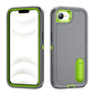 Rugged PC + Silicone Phone Case with Holder, For iPhone 17e / 16e, For iPhone 17