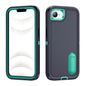 Rugged PC + Silicone Phone Case with Holder, For iPhone 17e / 16e, For iPhone 17