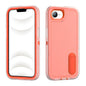 Rugged PC + Silicone Phone Case with Holder, For iPhone 17e / 16e, For iPhone 17