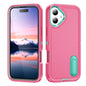 Rugged PC + Silicone Phone Case with Holder, For iPhone 17e / 16e, For iPhone 17
