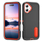 Rugged PC + Silicone Phone Case with Holder, For iPhone 17e / 16e, For iPhone 17