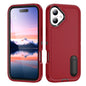 Rugged PC + Silicone Phone Case with Holder, For iPhone 17e / 16e, For iPhone 17