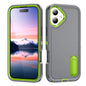 Rugged PC + Silicone Phone Case with Holder, For iPhone 17e / 16e, For iPhone 17