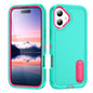 Rugged PC + Silicone Phone Case with Holder, For iPhone 17e / 16e, For iPhone 17