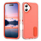 Rugged PC + Silicone Phone Case with Holder, For iPhone 17 Pro, For iPhone 17