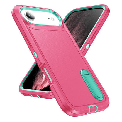 Rugged PC + Silicone Phone Case with Holder, For iPhone Air, For iPhone 16 Pro Max