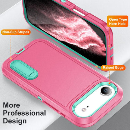 Rugged PC + Silicone Phone Case with Holder, For iPhone Air, For iPhone 16 Pro Max