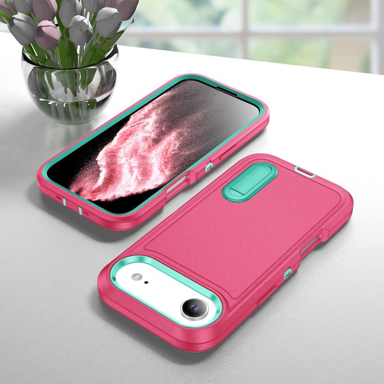 Rugged PC + Silicone Phone Case with Holder, For iPhone Air, For iPhone 16 Pro Max