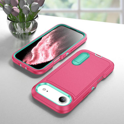Rugged PC + Silicone Phone Case with Holder, For iPhone Air, For iPhone 16 Pro Max